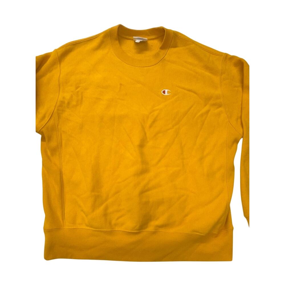 Champion Reverse Weave Men's XL Yellow Crewneck Sweatshirt